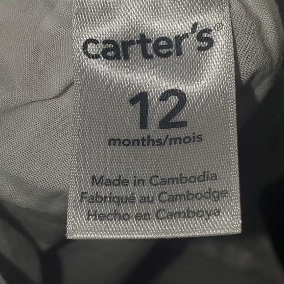 CARTER'S White and black sundress size 12 months - Picture 6 of 6